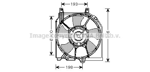 AVA QUALITY COOLING Ventilators, Motora dzesēšanas sistēma DN7525